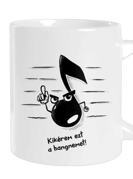 Hangnem nagy bögre White