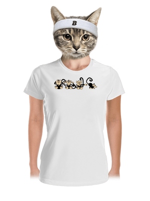 Majmok női sportpóló White