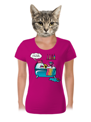 Mi kell az egyszarvúvá váláshoz női póló Fuchsia Red