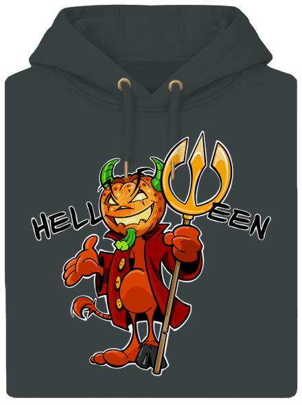 Helloween unisex prémium pulóver Charcoal