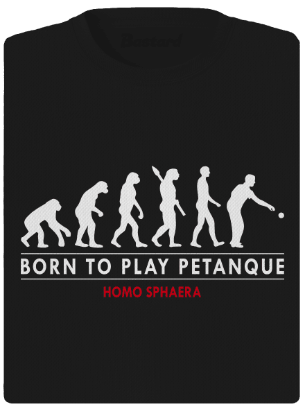 Born to play petanque női sportpóló Black