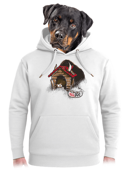 Bulldog unisex prémium pulóver Snowwhite