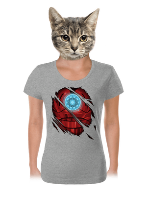 Ironman női póló Dark Gray Melange