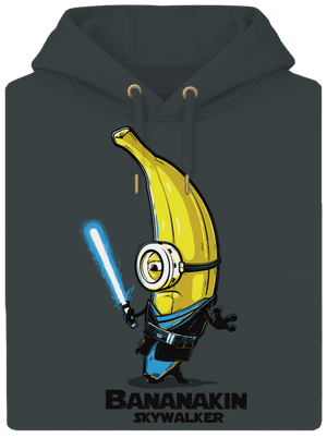 Bananakin Skywalker unisex prémium pulóver Charcoal