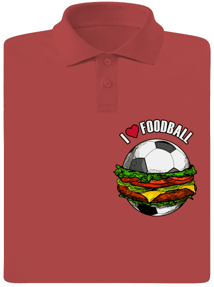 Foodball férfi pólóingek Burgundy