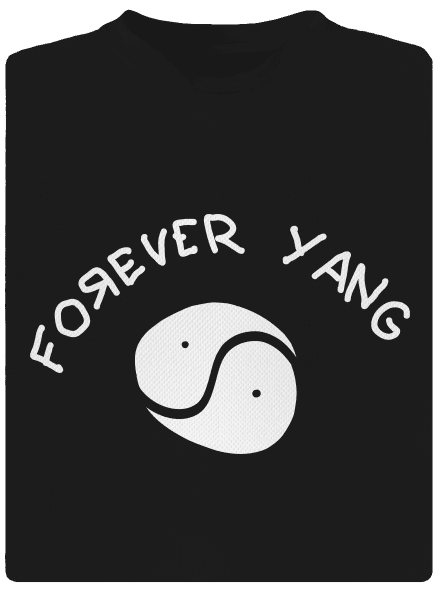 Forever Yang gyerek sport póló Black