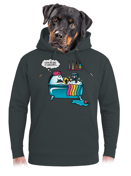Mi kell az egyszarvúvá váláshoz unisex prémium pulóver Charcoal