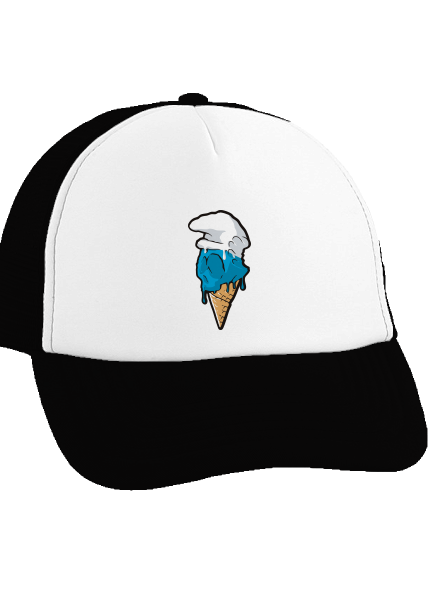 Törpfagylalt teherautós sapka Black cap