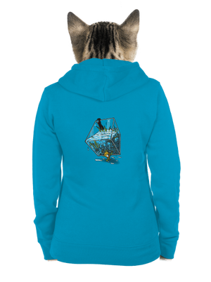  cipzáras női pulóver Blue Atol