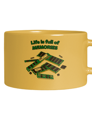 Memóriában tárolva macaron bögre Yellow Macaron