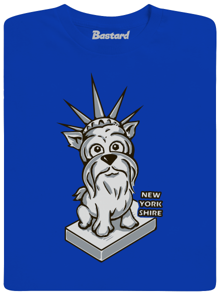 New Yorkshire férfi hosszú ujjú póló Royal Blue