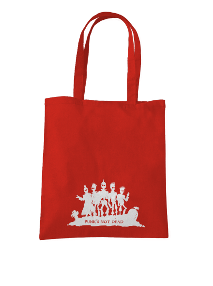 Punks not dead! táska Bright Red