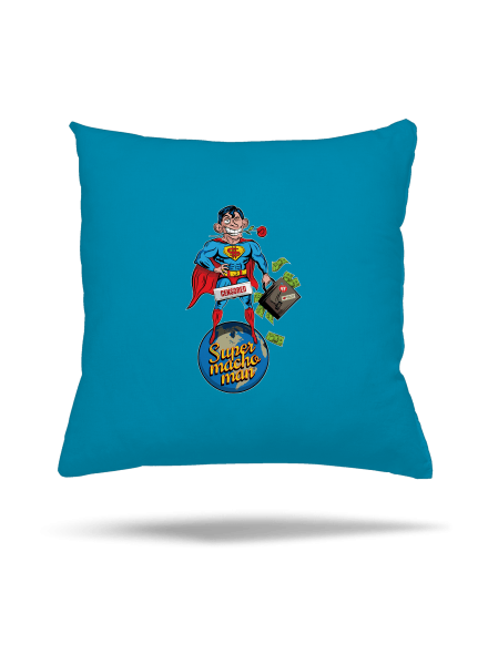 Supermachoman párna Blue Turquoise