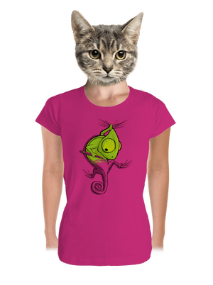 Hibajavító prémium női póló Magenta