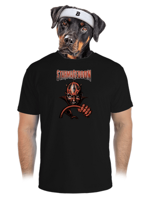 Starmageddon férfi sportpóló Black