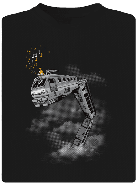 Snake Train gyerek sport póló Black