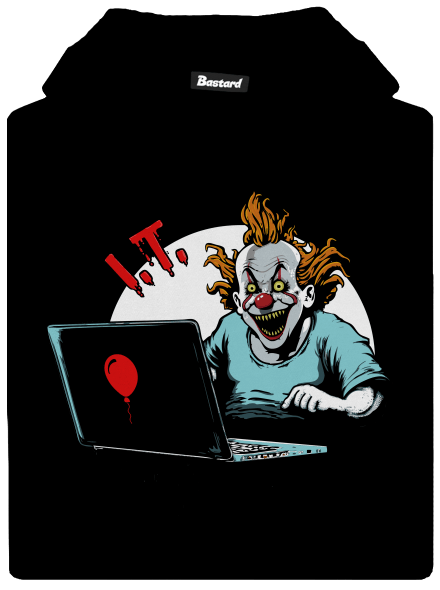 I.T. Clown gyerek kenguruzsebes pulóver Black