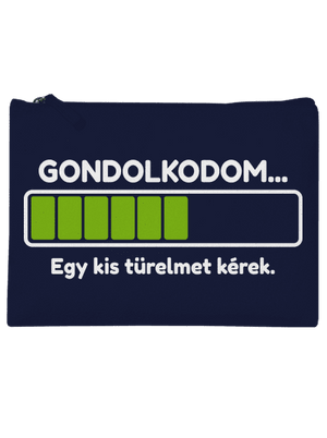 Gondolkodom kis táska French Navy