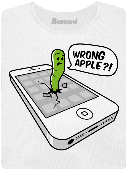 Wrong apple női póló White