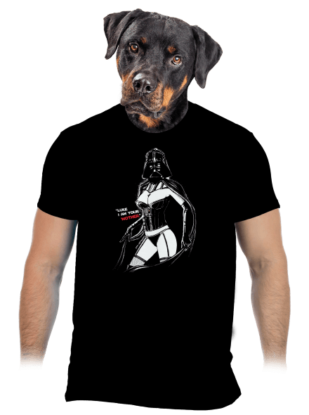Mrs. Vader férfi póló Black