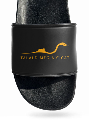 Találd meg a cicát papucs Black
