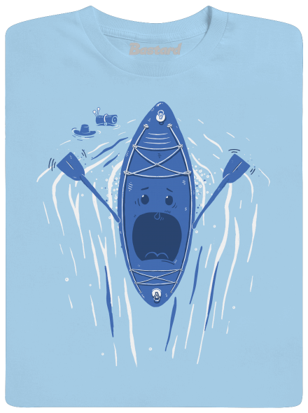 Ahhhh! férfi póló Sky Blue
