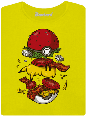 Pokémon burger prémium női póló Lemon