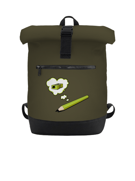 Ceruza és hegyező hátizsák Military Green