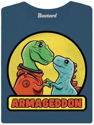 Armageddon prémium női póló Petrol Blue