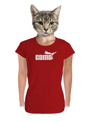 Coma prémium női póló Red Mal