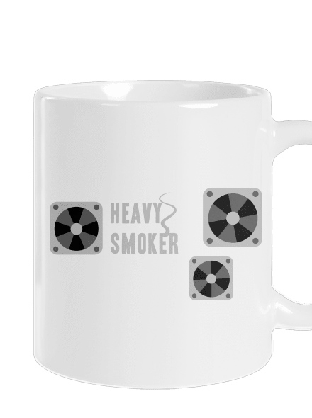 Heavy smoker hagyományos bögre White