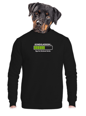 Gondolkodom unisex crewneck Black