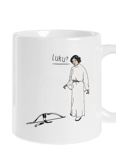 Luke és Leia hagyományos bögre White