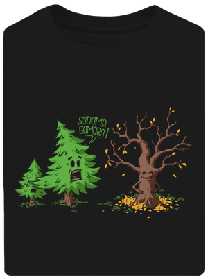 Sodoma Gomora unisex túlméretezett póló Black
