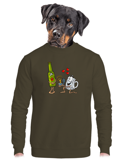 A sör szeretete unisex crewneck Urban Khaki
