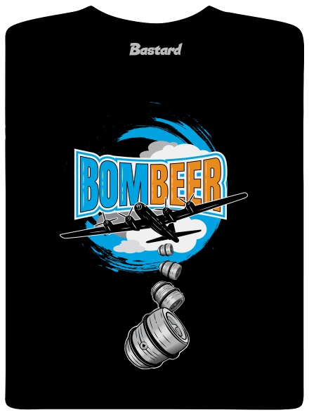 BomBeer férfi póló Black
