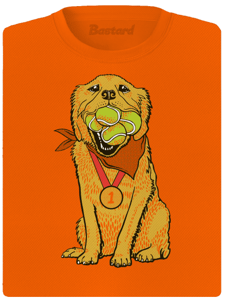 Arany retriever női sportpóló Neon Orange