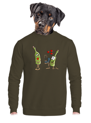 A bor szeretete unisex crewneck Urban Khaki
