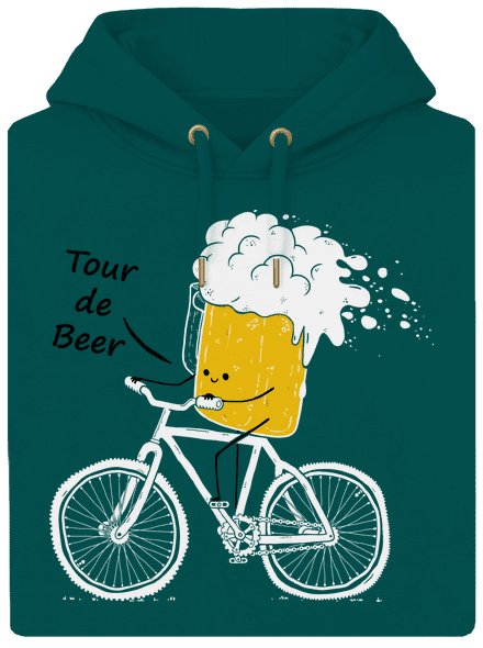 Tour de beer unisex prémium pulóver Emerald Green