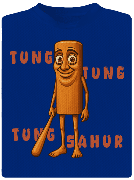 Tung Tung Tung Sahur – Italian Brainrot férfi sportpóló Royal Blue Mal