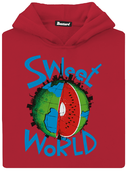 Sweet world gyerek kenguruzsebes pulóver Fire Red