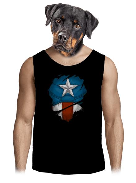 Captain inside férfi trikó Black