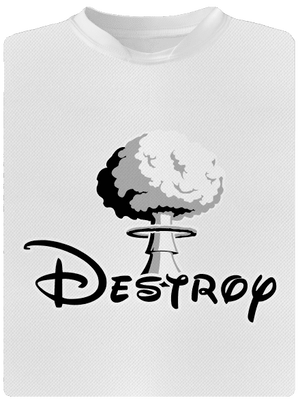 Destroy gyerek sport póló White