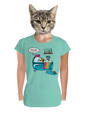 Mi kell az egyszarvúvá váláshoz prémium női póló Mint Mal