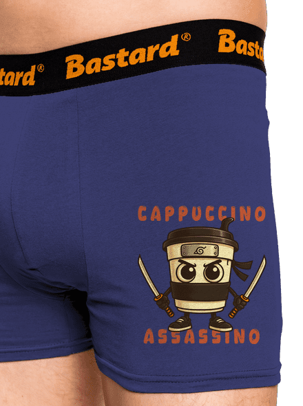 Cappuccino Assasino – Italian Brainrot boxeralsó Blue Navy
