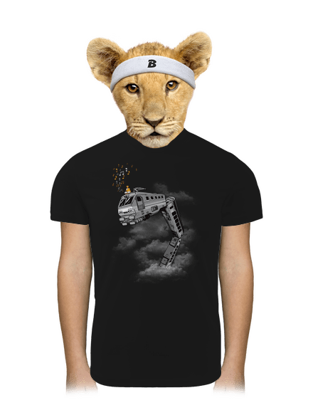 Snake Train gyerek sport póló Black