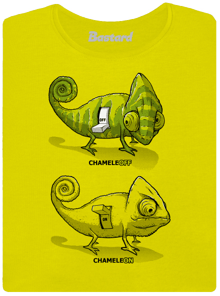 ChameleON ChameleOFF prémium női póló Lemon
