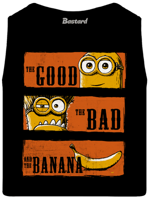 A Jó, a Rossz és a Banán férfi trikó Black