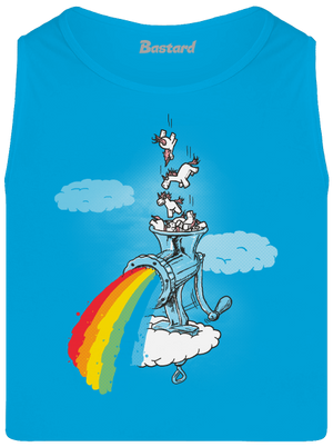 Hogyan készül a szivárvány férfi trikó Atoll