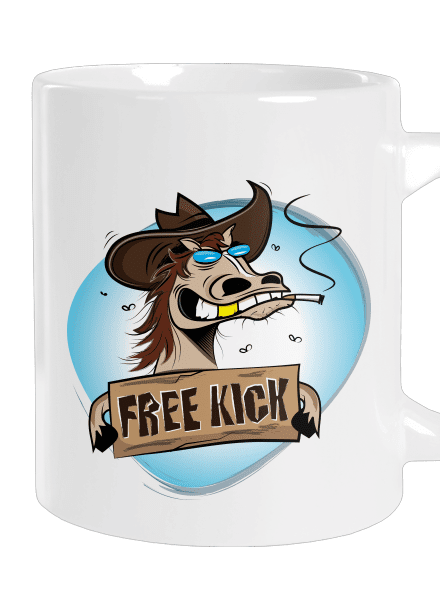 Free kick nagy bögre White